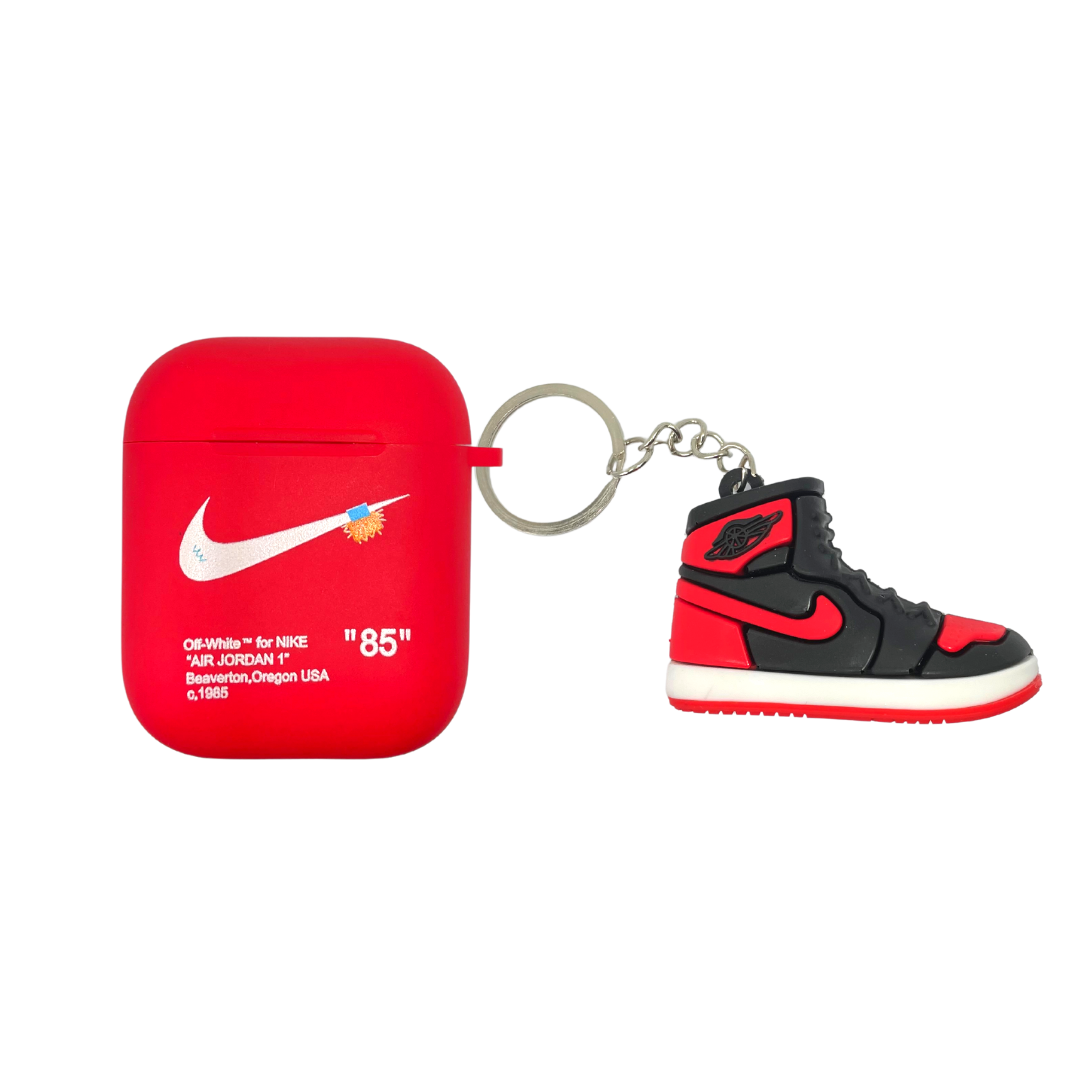 red nike airpod case