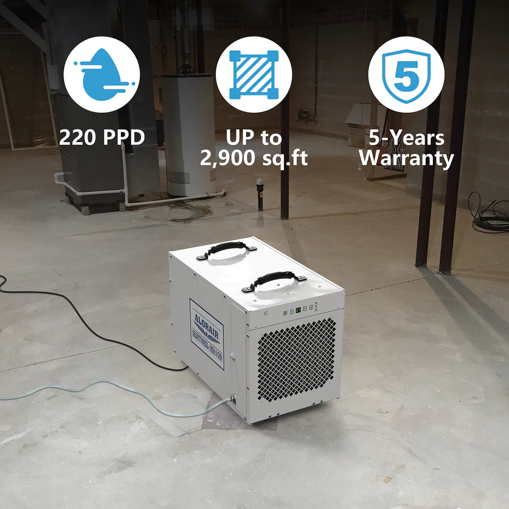 Alorair Sentinel HDi100 Basement & Crawl Space Dehumidifier 2900 Sq. Ft. With Pump 4 Pack