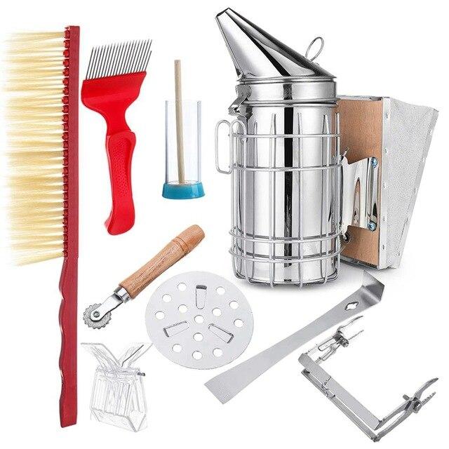 Beekeepers Stainless Steel Smoker and Starter Tool Kit 