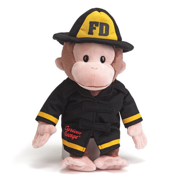 curious george fireman stuffed animal