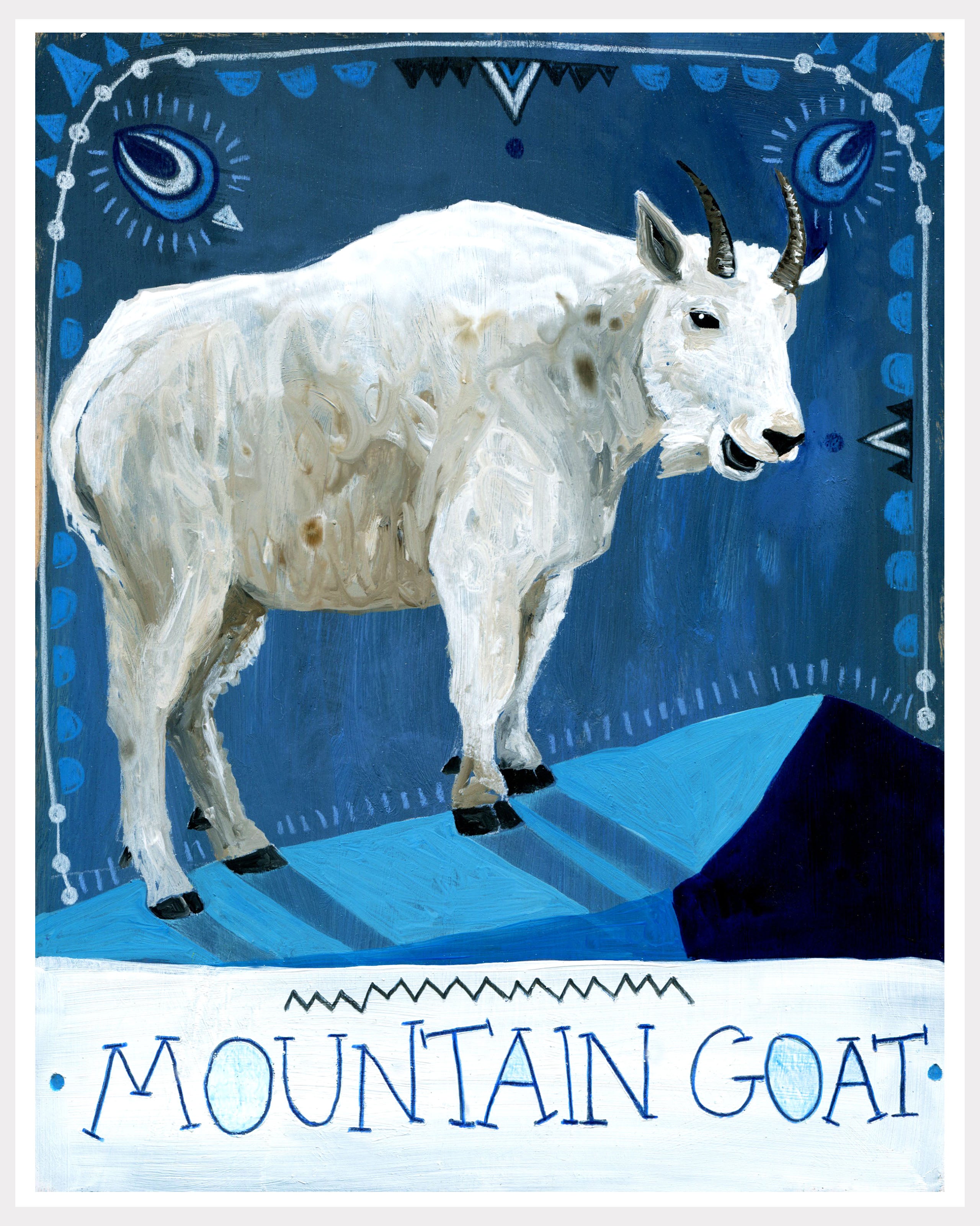 Animal Totem Print - Mountain Goat – Jessica Swift