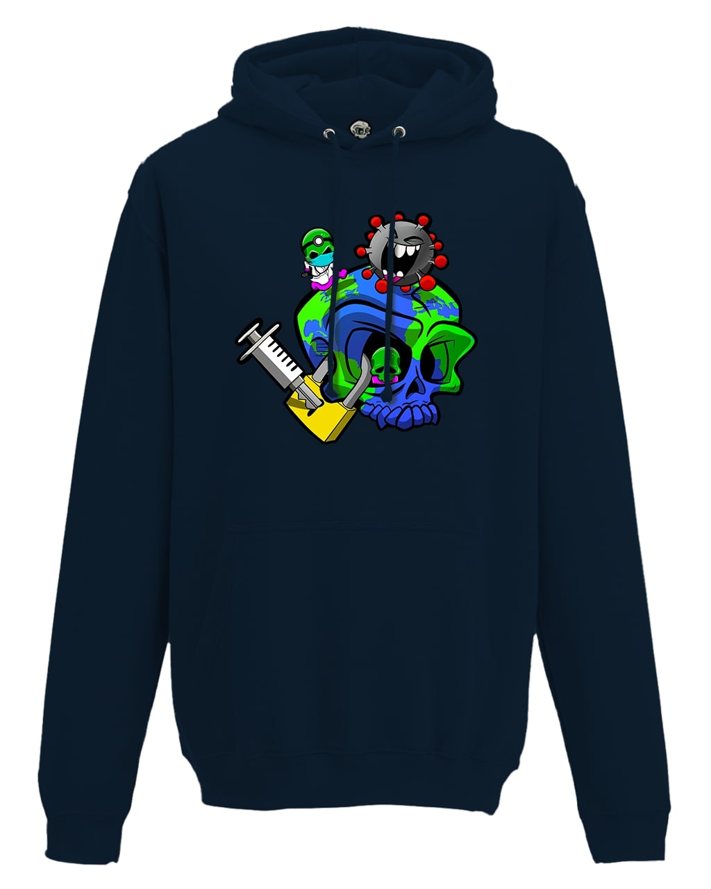 Lockdown Skull Centre Hoodie