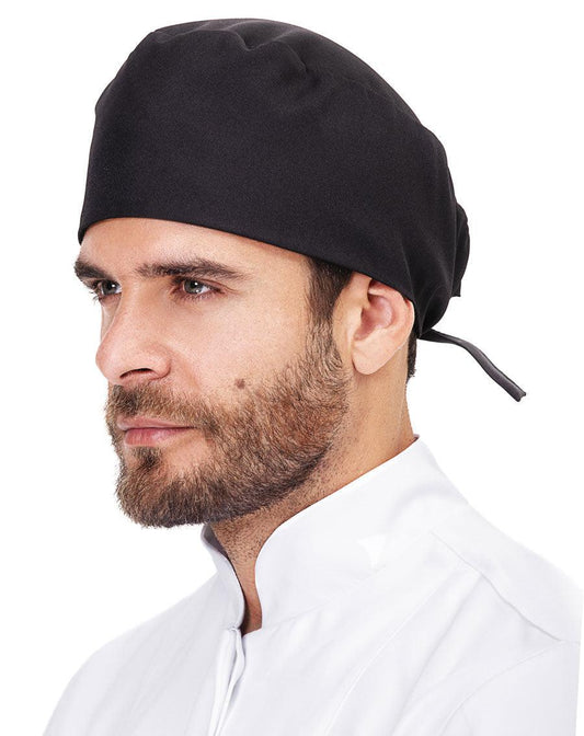 Bandana Man Lisa Preta - jalecos-mania Bandanas, Gabardine Premium, Jalecos Mania, Masculino, Preto