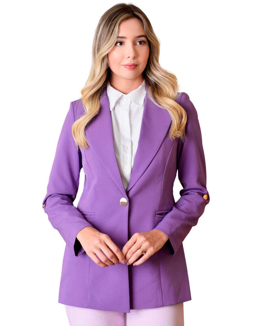 Blazer Luiza Violeta - jalecos-mania Alfaiataria Premium, Blazer, Jalecos Mania, Violeta