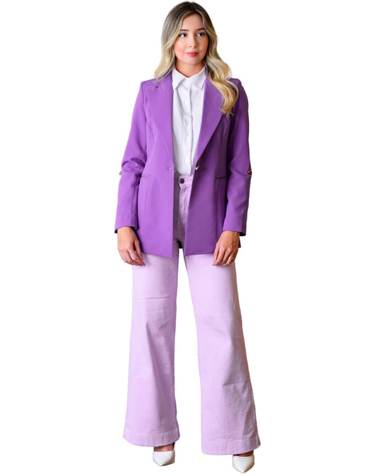 Blazer Luiza Violeta - jalecos-mania Alfaiataria Premium, Blazer, Jalecos Mania, Violeta