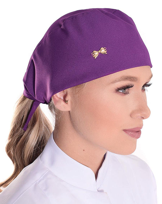 Touca Bandana Violeta - jalecos-mania Bandanas, Feminino, Gabardine Premium, Jalecos Mania, Violeta