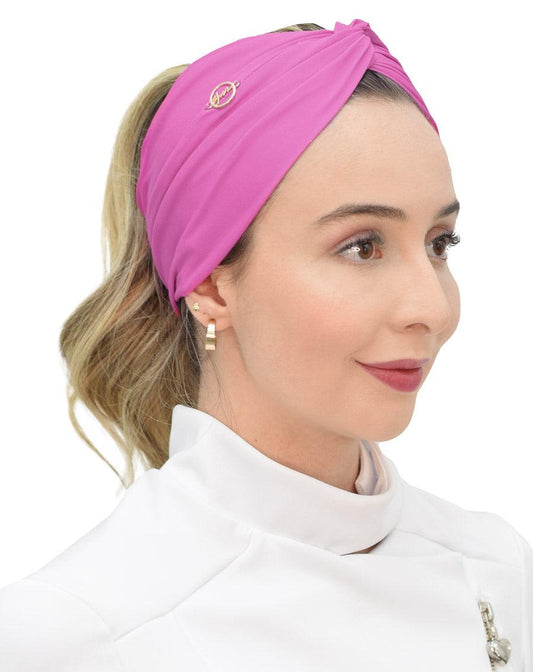 Turbante Rosa Fucsia - jalecos-mania Feminino, Gabardine Premium, Jalecos Mania, Rosa, Turbantes