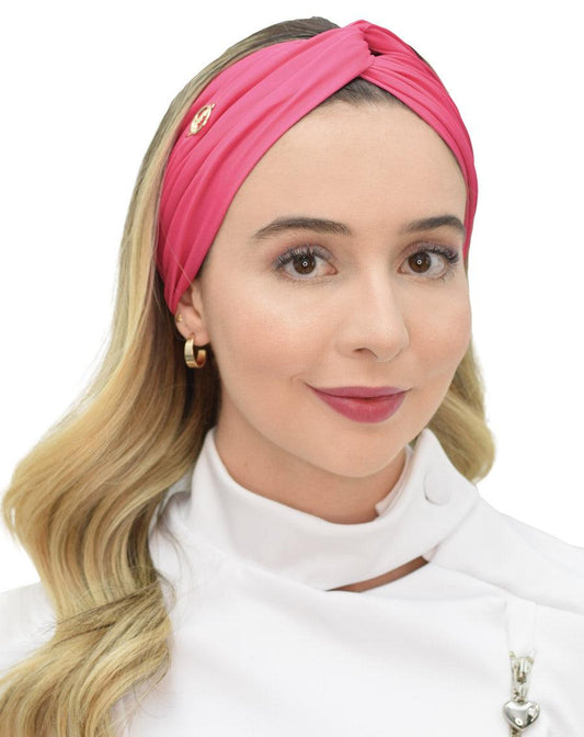 Turbante Rosa Pink - jalecos-mania Feminino, Gabardine Premium, Jalecos Mania, Rosa Pink, Turbantes