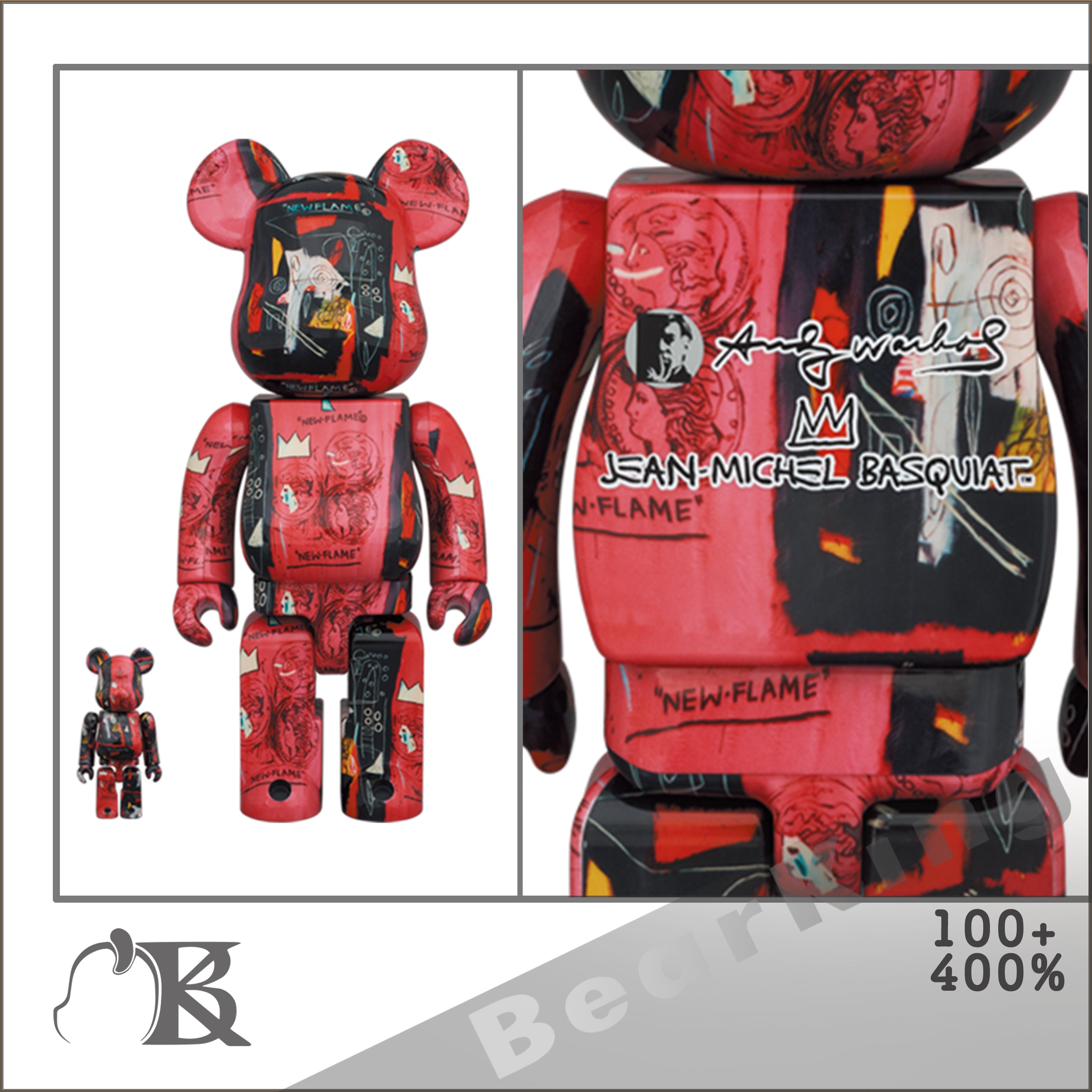 NEW得価 ヤフオク! BE@RBRICK Andy Warhol×JEAN-MICHEL BA... - 即日