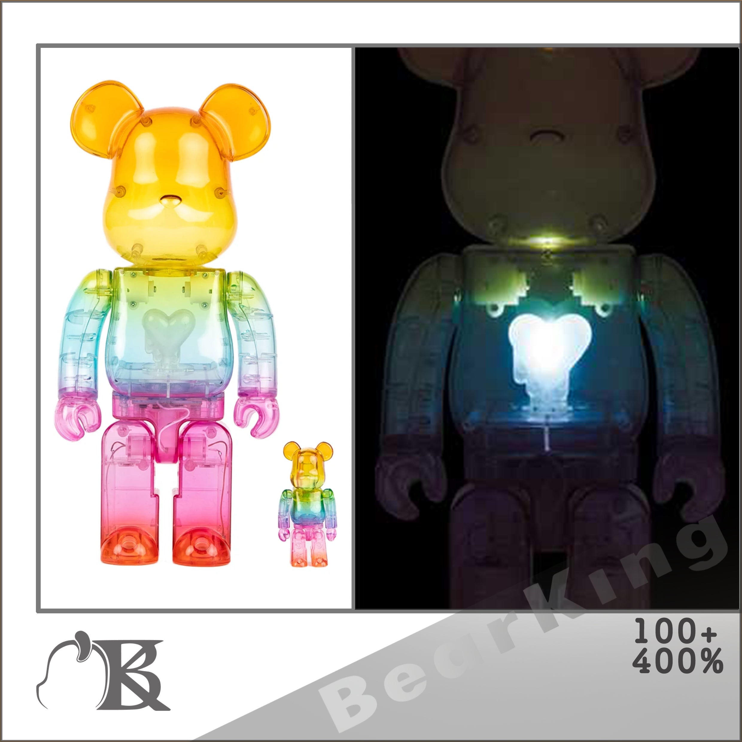 BE@RBRICK Emotionally Unavailable Gradient 100% & 400%