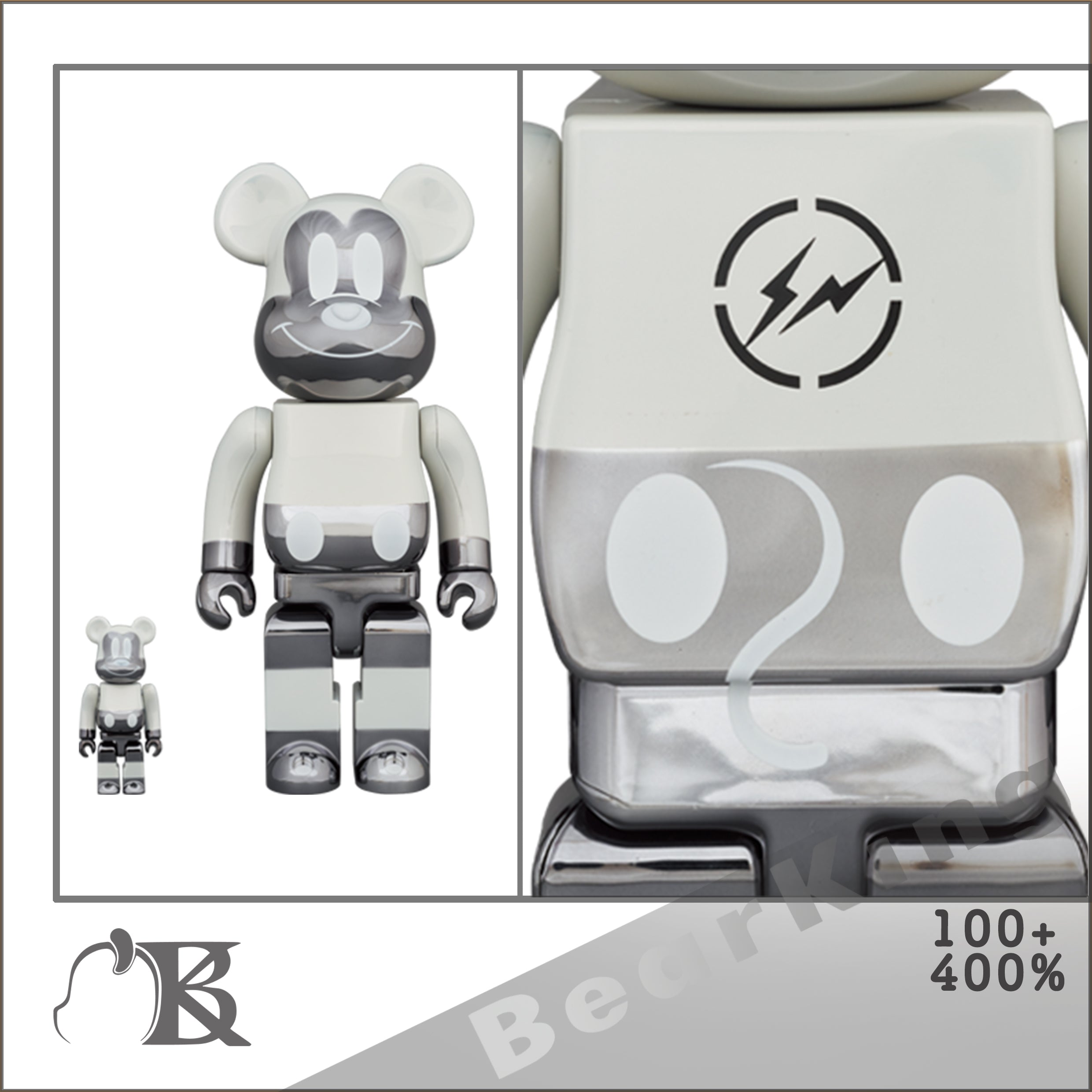 BE@RBRICK FRAGMENTDESGIN MICKEY MOUSE REVERSE Ver