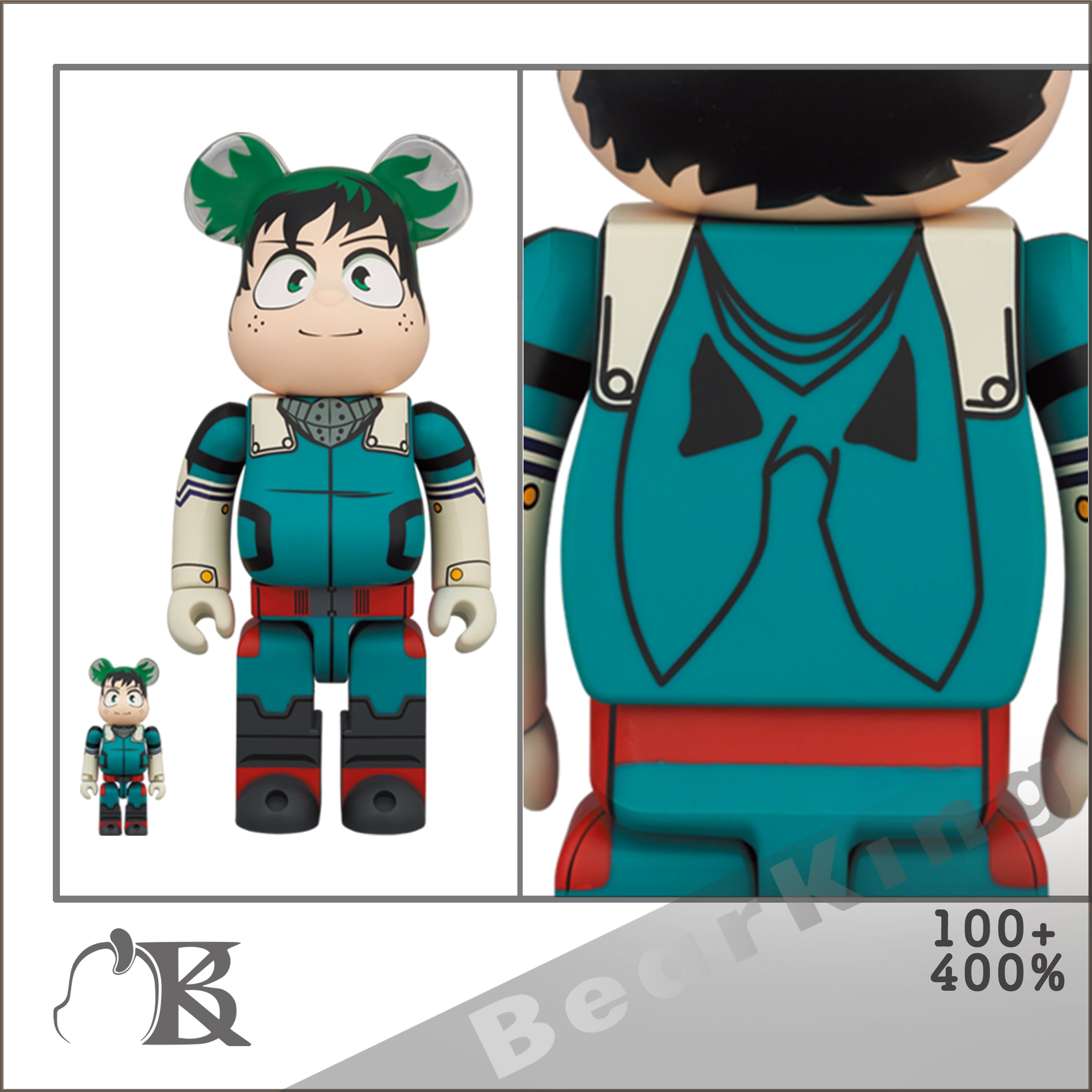 BE@RBRICK 緑谷出久 デク オールマイト 100 & 400 ヒロアカ