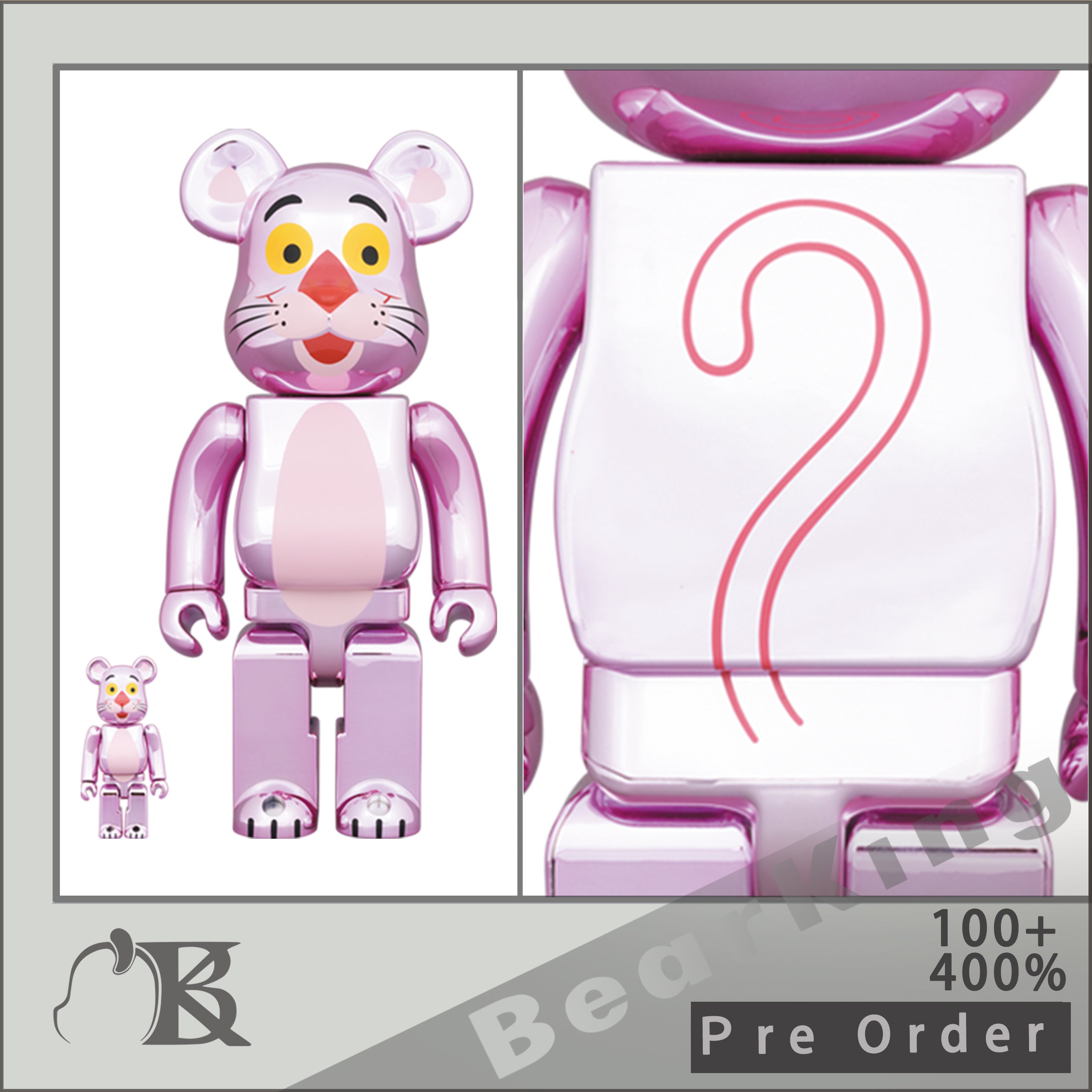 PreOrder 預訂BE@RBRICK PINK PANTHER CHROME Ver.100