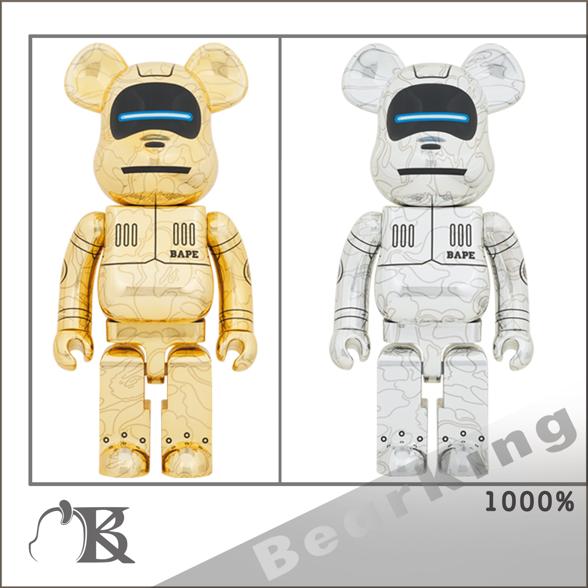 BE@RBRICK SORAYAMA× BABYMILO1000％ GOLD-