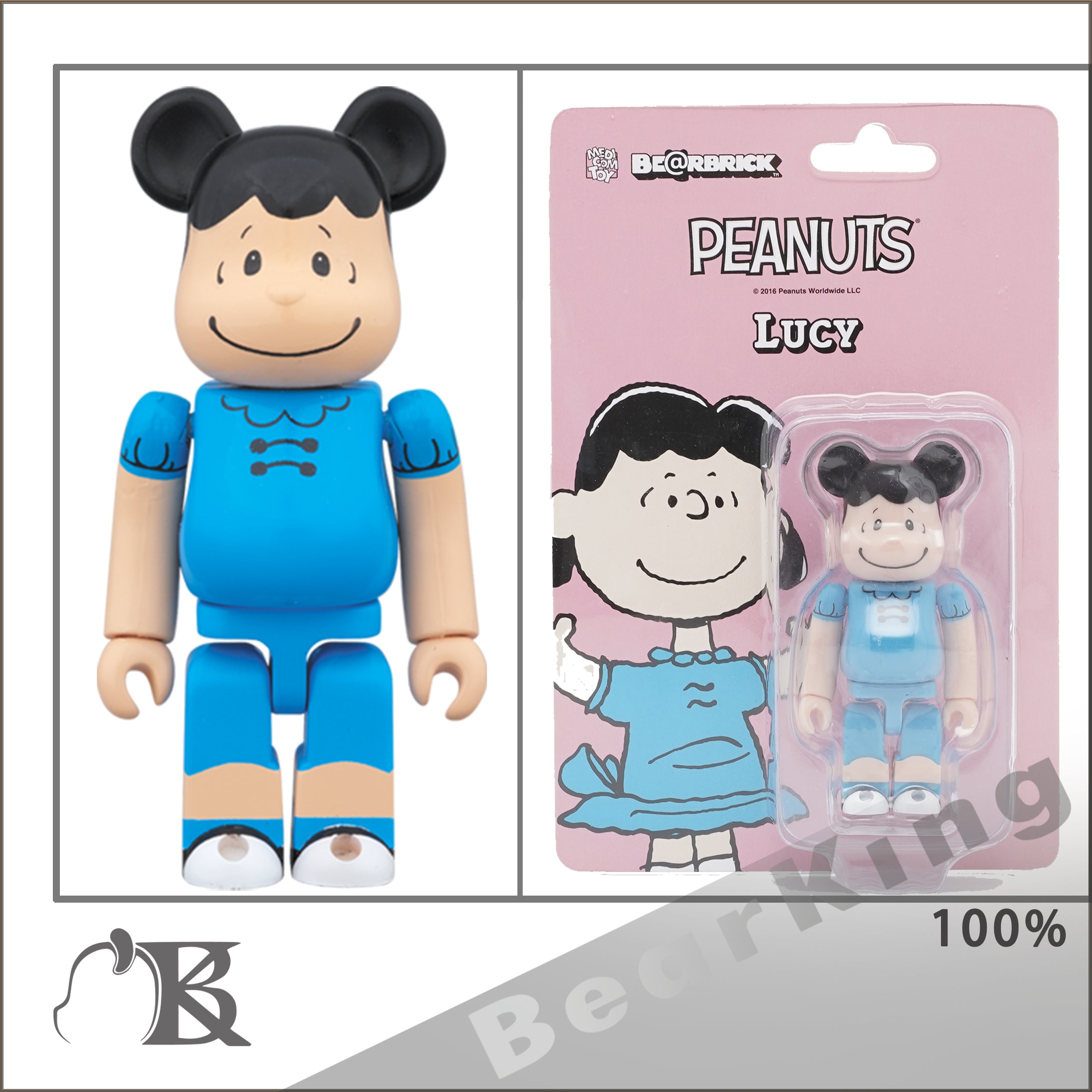 BE@RBRICKベアブリック PEANUTS ルーシー100%スヌーピー - アメコミ