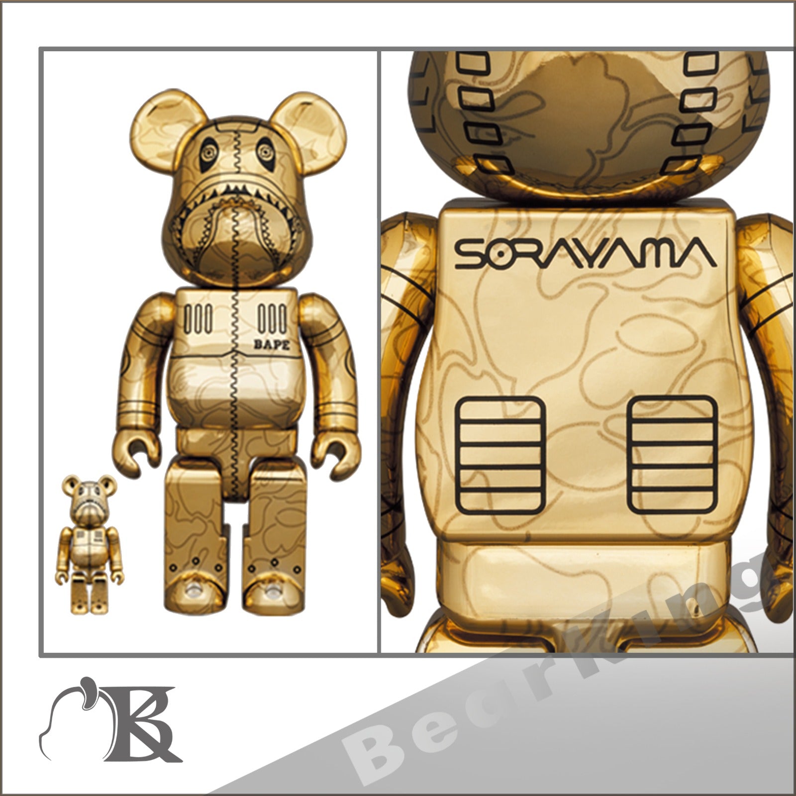 2022春夏新色】 BE@RBRICK SORAYAMA × BAPE ベアブリック eurocursions.com