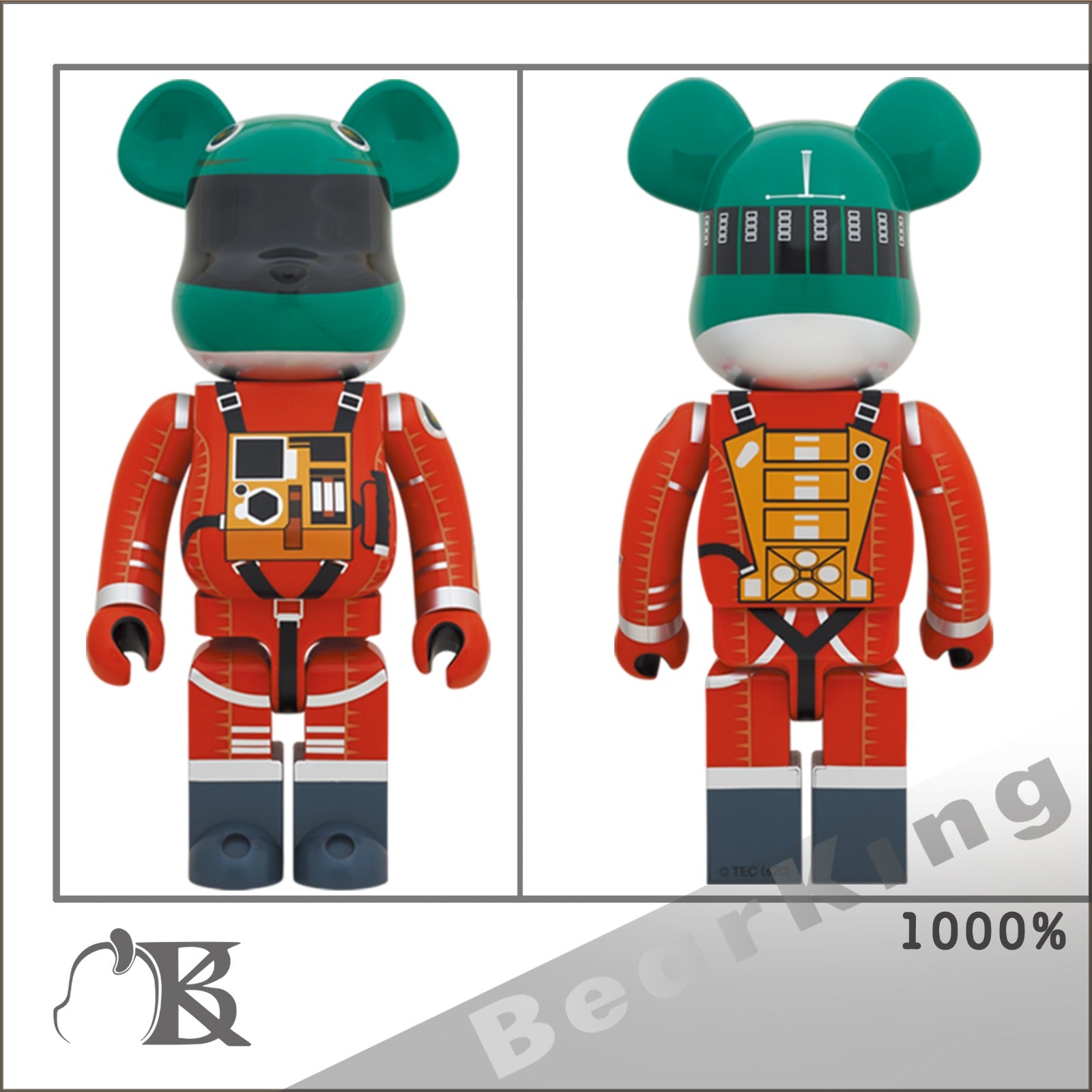 入手困難】BE@RBRICK SPACE SUIT GREEN 1000％-