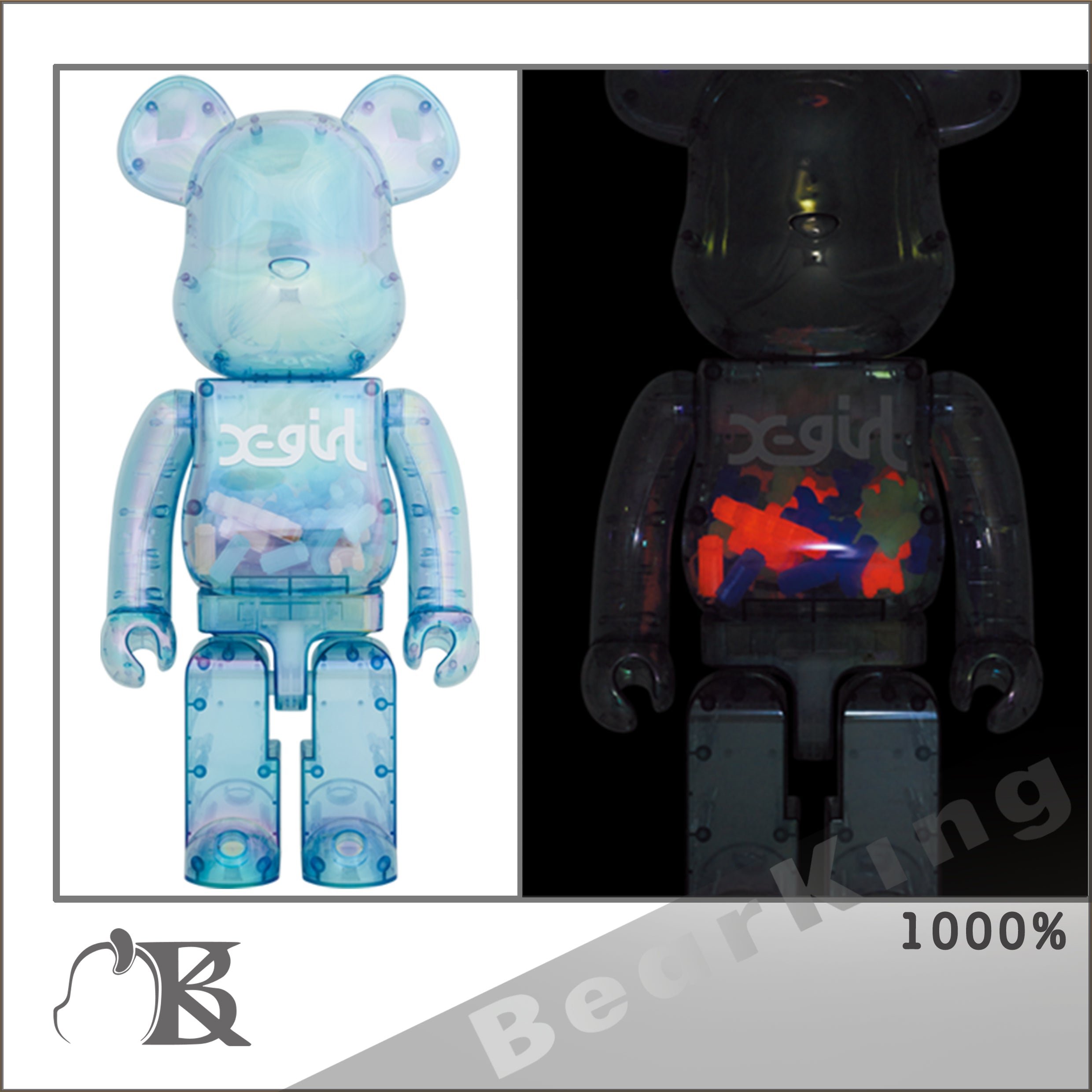 新製品情報も満載 BE@RBRICK X-girl 2021 400％100%ブルー econet.bi