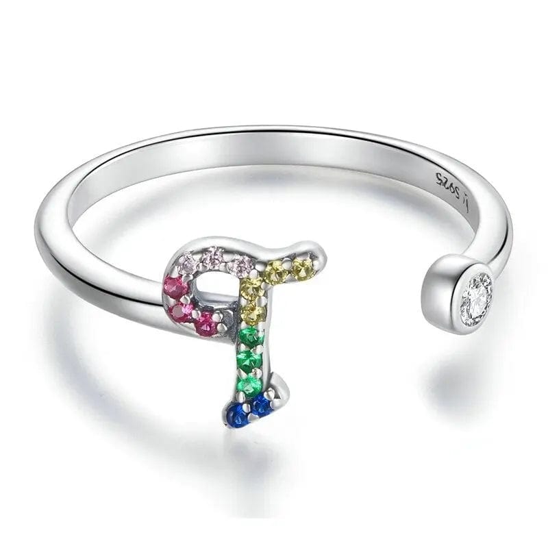 Sterling Silver Stackable Initial Letter Rings Custom Items