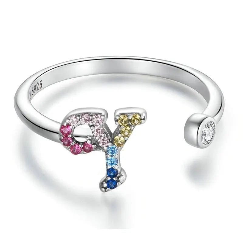 Sterling Silver Stackable Initial Letter Rings Custom Items