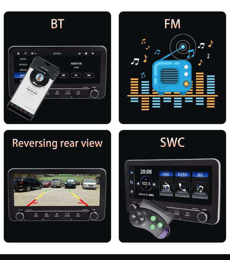 ESSGOO din Carplay Autoradio Bluetooth Touch 10.25 inch Car Stereo MP5 Multimedia Universal Mirrorlink Camera