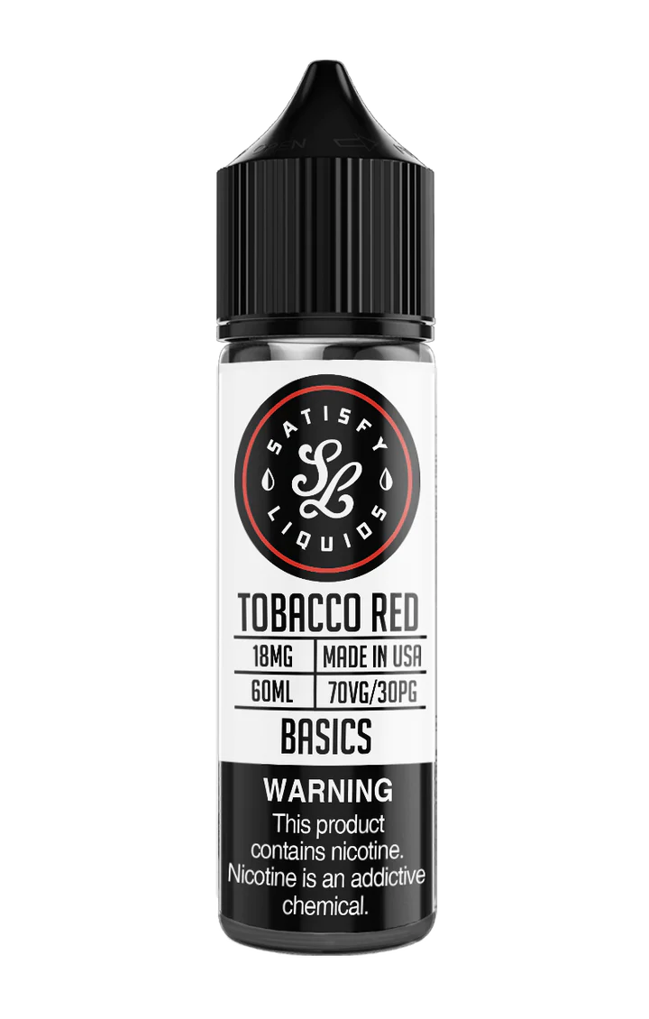 Satisfy Liquids Basics Tobacco Red