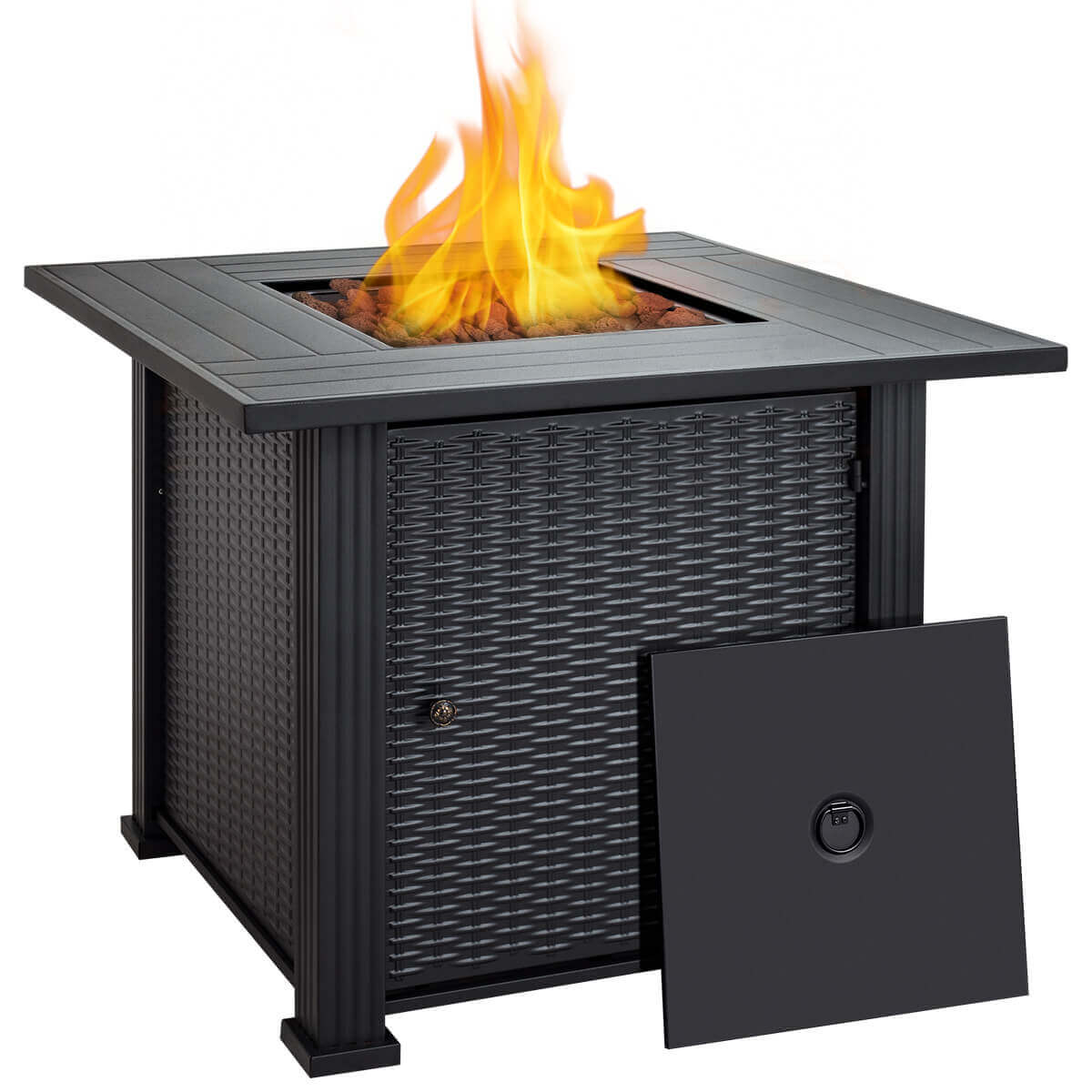 30 inch square propane fire pit