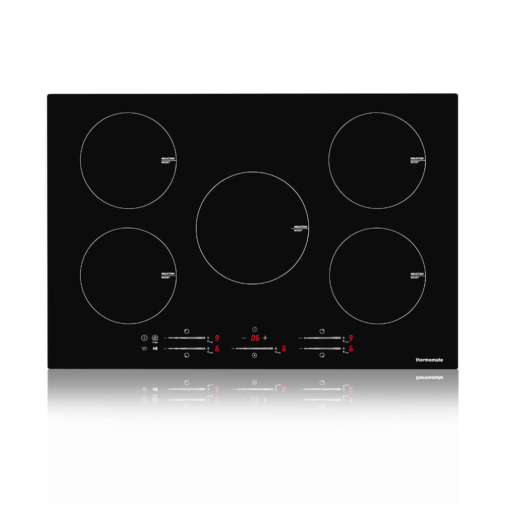 240V Electric Smoothtop with 5 Boost Burner thermomate Built-in Electric Stove Top Timer & Kid Safety Lock 30 Inch Induction Cooktop Sensor Touch Control & Keep Warm Function 9 Heating Level 