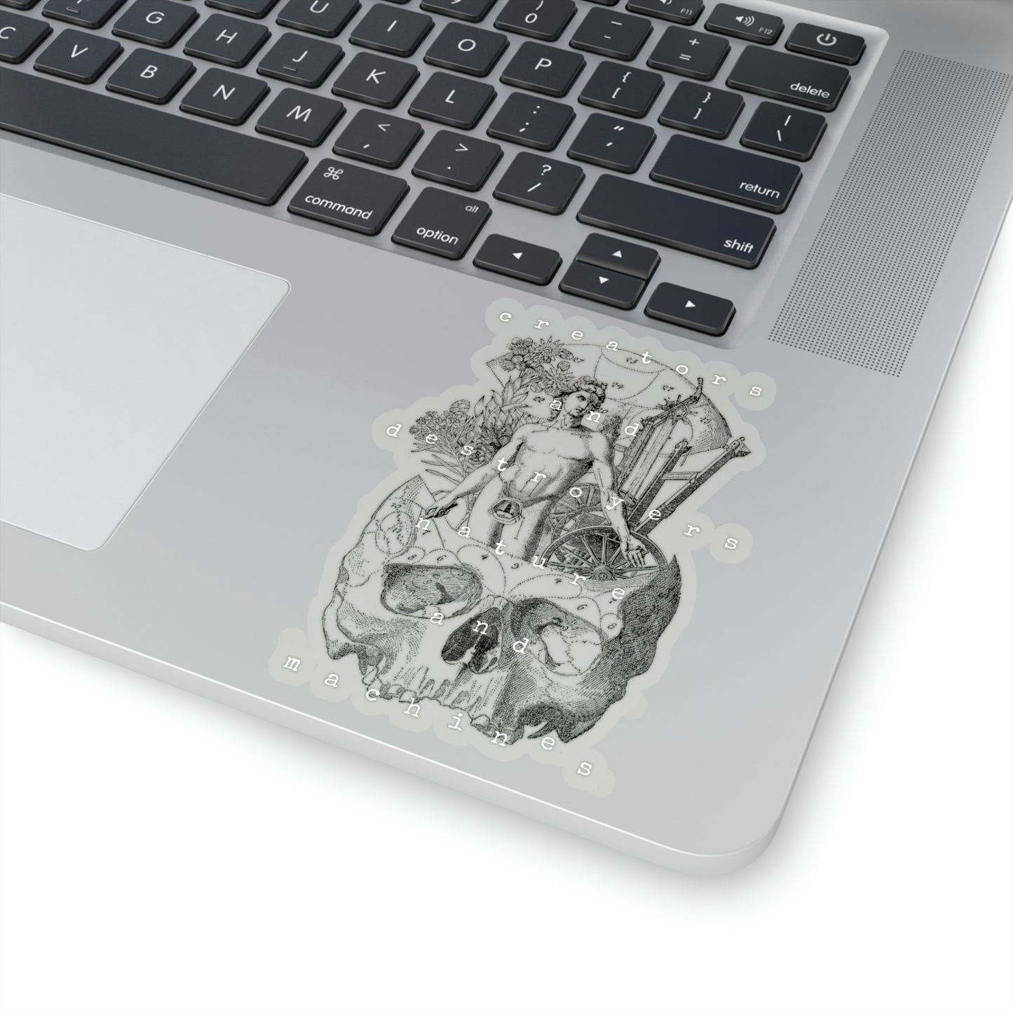 Encyclopedia Skull Goth Aesthetic Sticker