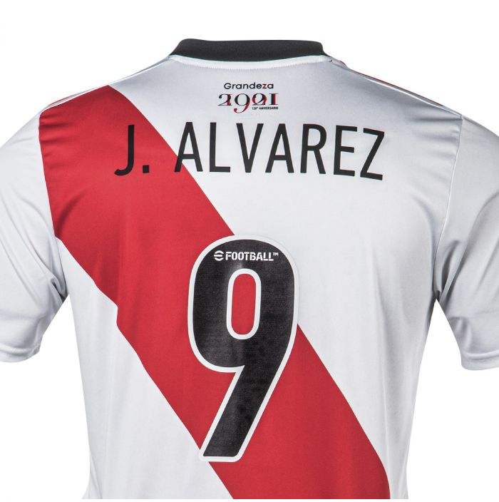 CAMISETA RIVER ADIDAS OFICIAL JULIAN ALVAREZ 9 BLANCA