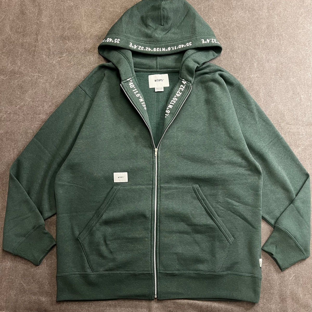 WTAPS X3.0 ZIP HOODY GREEN L www.krzysztofbialy.com