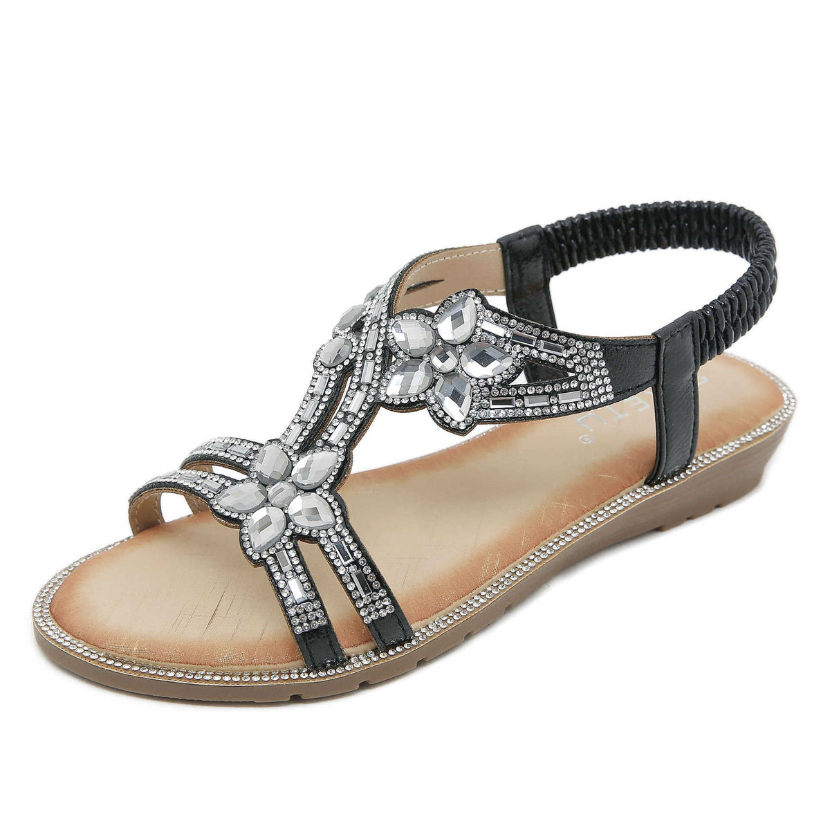 BelifiFlower Water Diamond Comfortable Versatil Sandals