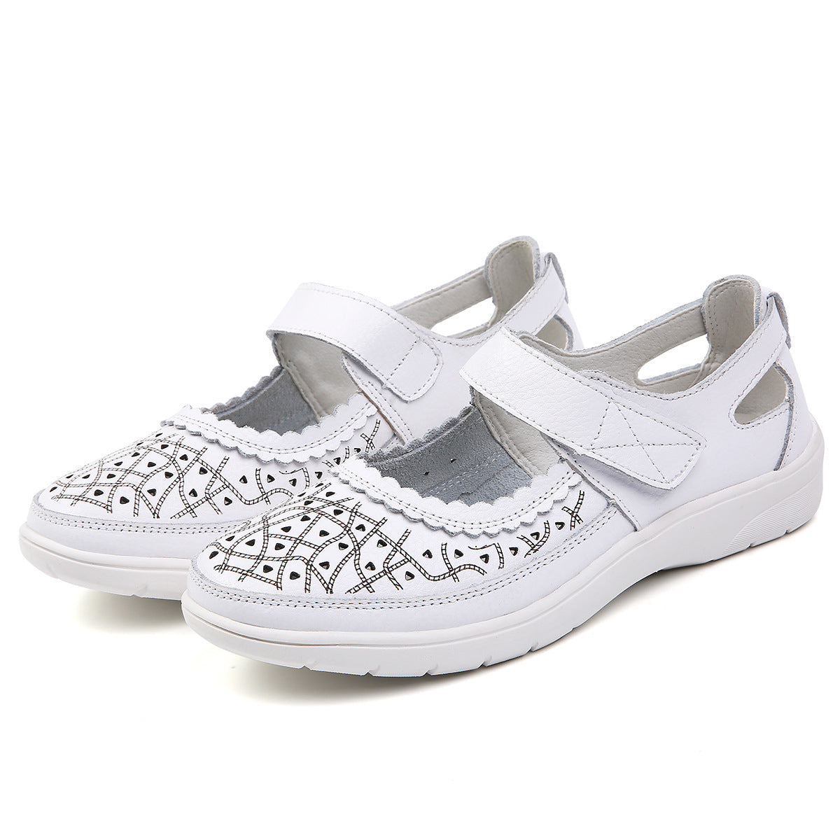 Belifi Cutout Comfort Soft Sole Casual Shoes