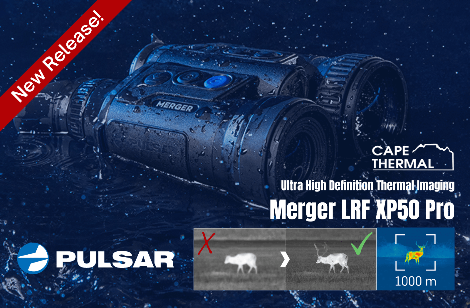 Pulsar Merger LRF XP50 Pro Thermal Binoculars for sale