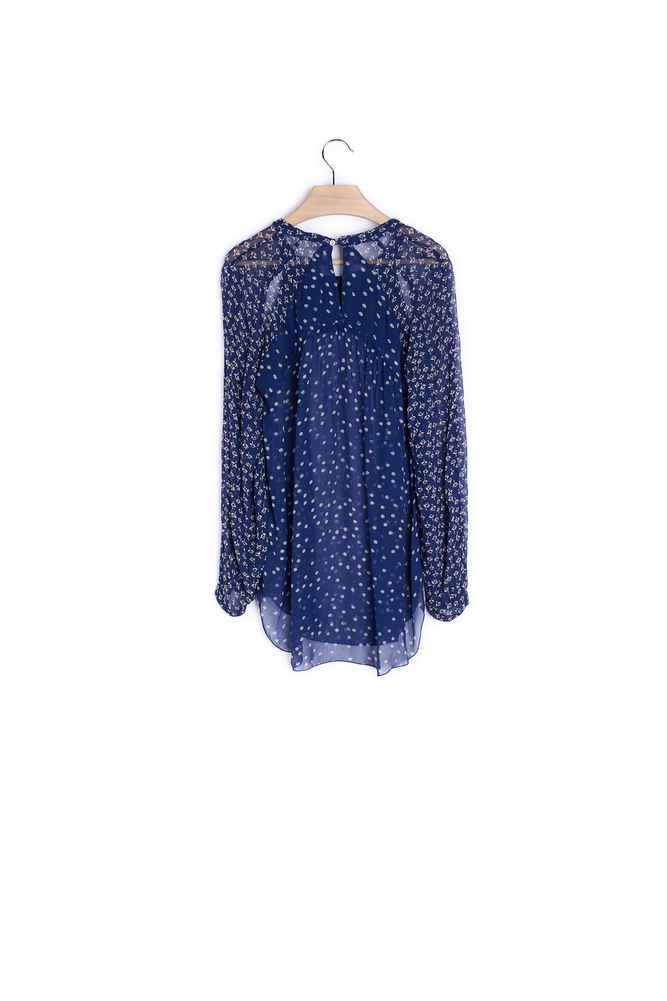 Haut effet voile col rond manches longues - 38 Isabel Marant seconde vie