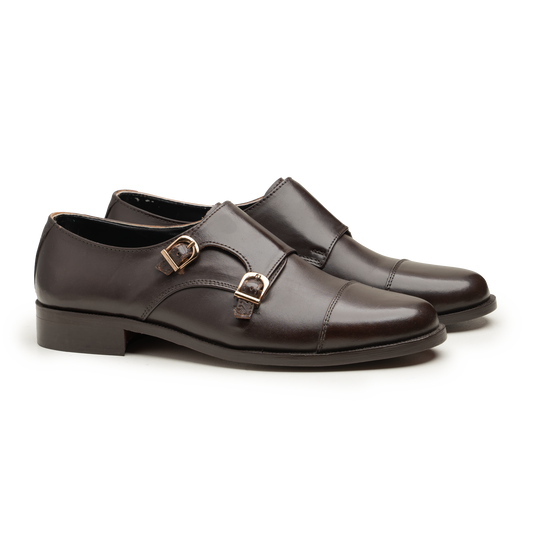 Double Monk Straps - 063P-40-BRN - Cobblers-pk