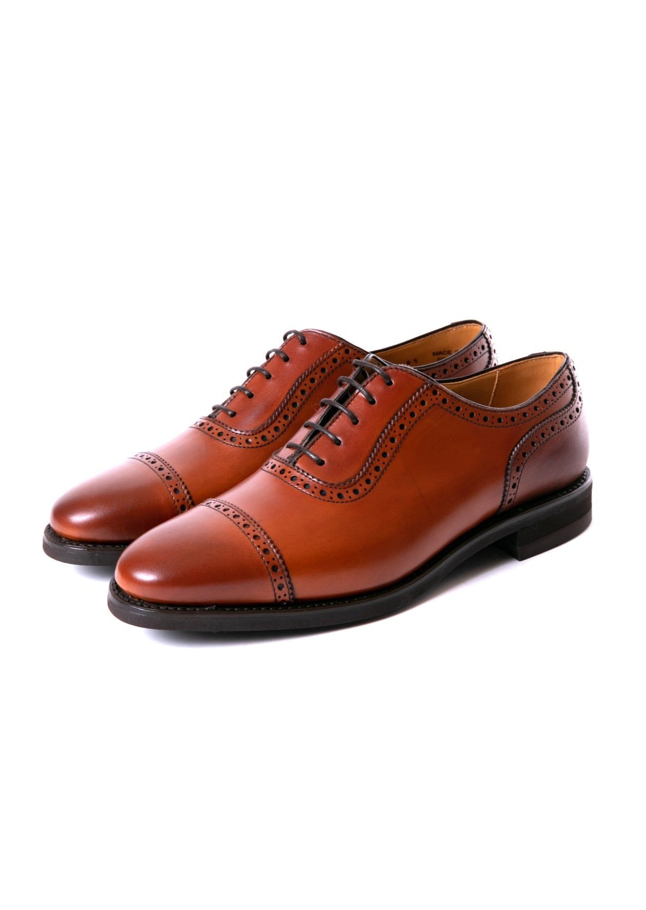 新品barker フルブローグオックスフォードシューズ ウィングチップ 革靴