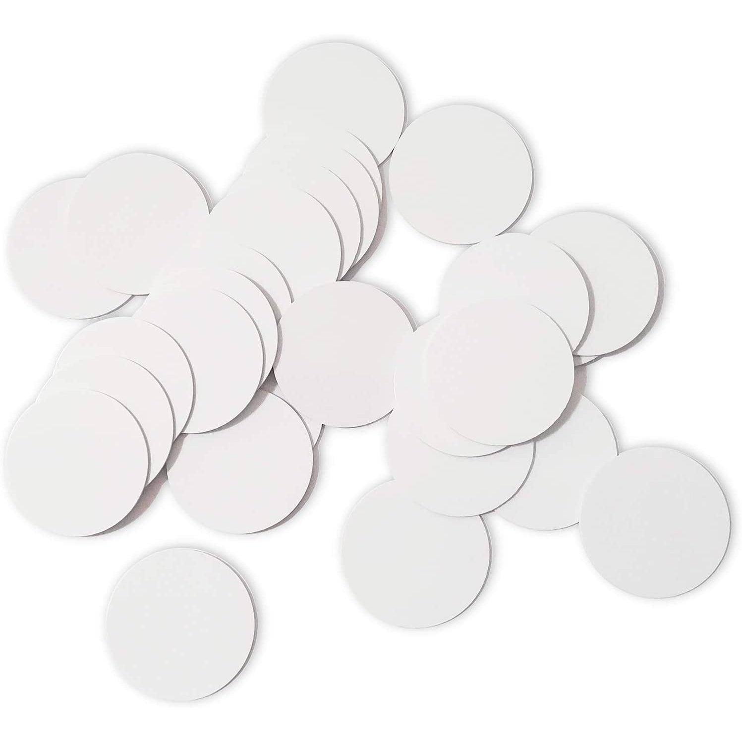 Gialer NTAG215 NFC Tags Round 25mm(1 inch) Blank White NTAG215 NFC Cards Compatible TagMo Amiibo and All NFC Enabled Mobile Phones & Devices
