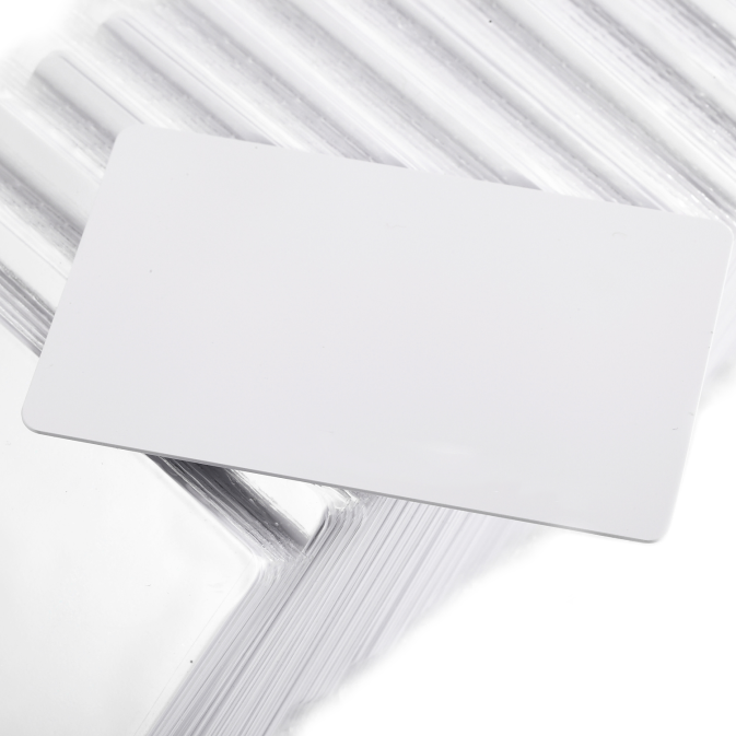 RFID UHF ISO18000-6C Blank White PVC Card with H3 Chip