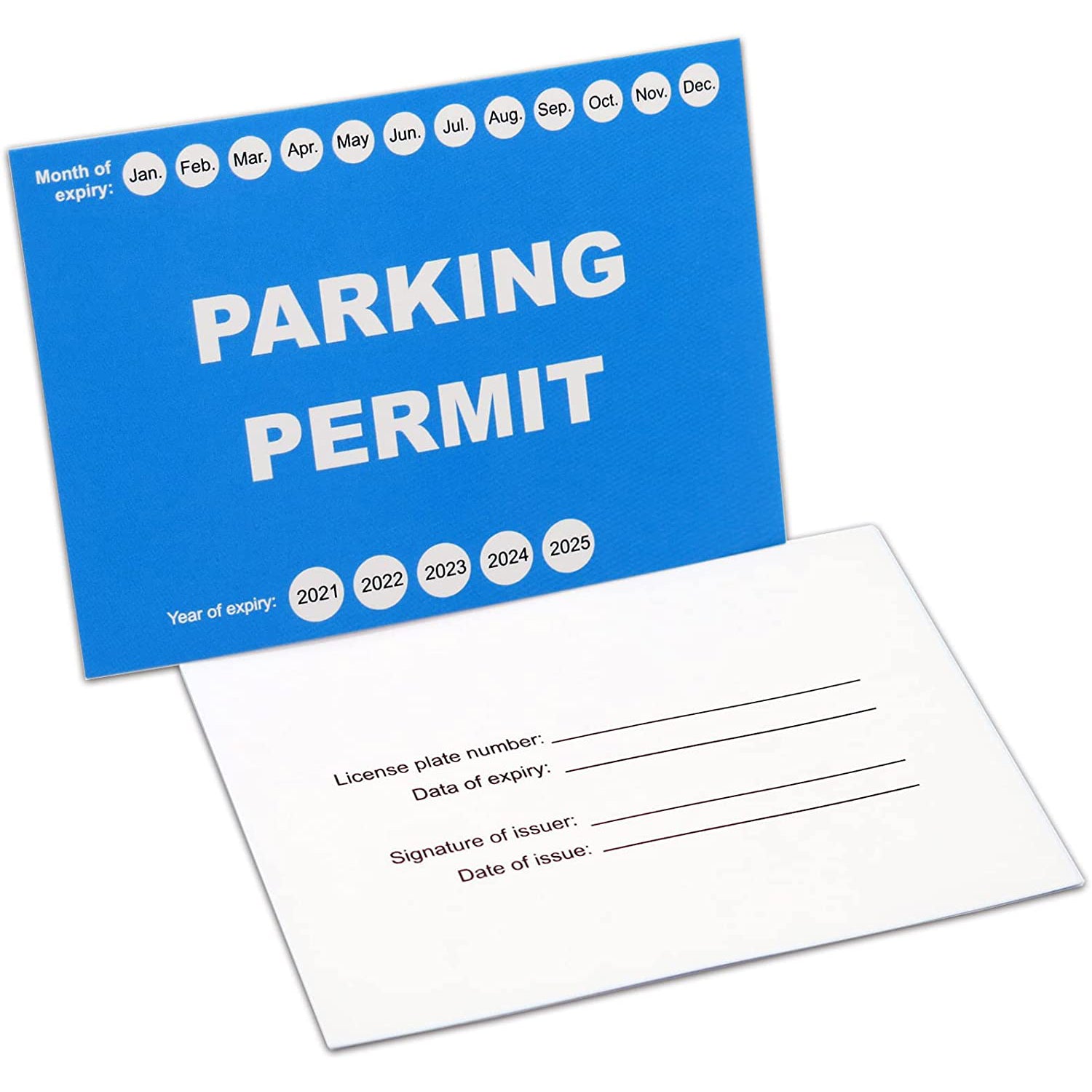 Gialer Parking Permit Card for Car Windshield - Clear Adhesive Parking Tag Pouch - Vinyl Plastic Document Protector