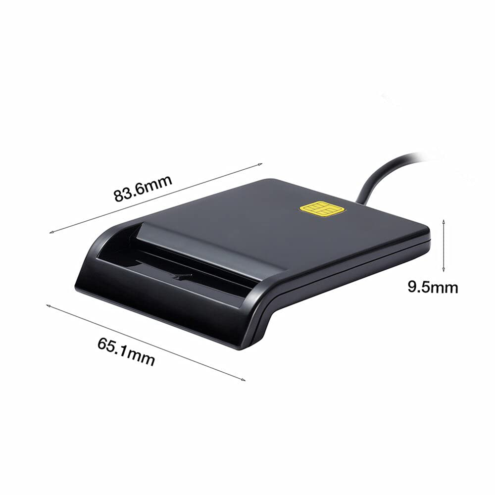 Gialer X01 USB SIM Smart Card Reader for Chip Card Contact Card USB-CCID PCSC Smart Card Reader ISO 7816 in Windows 7 8 10 Linux OS