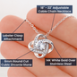 To My Wife - I Love You More Than - Love Knot Necklace LNCM06