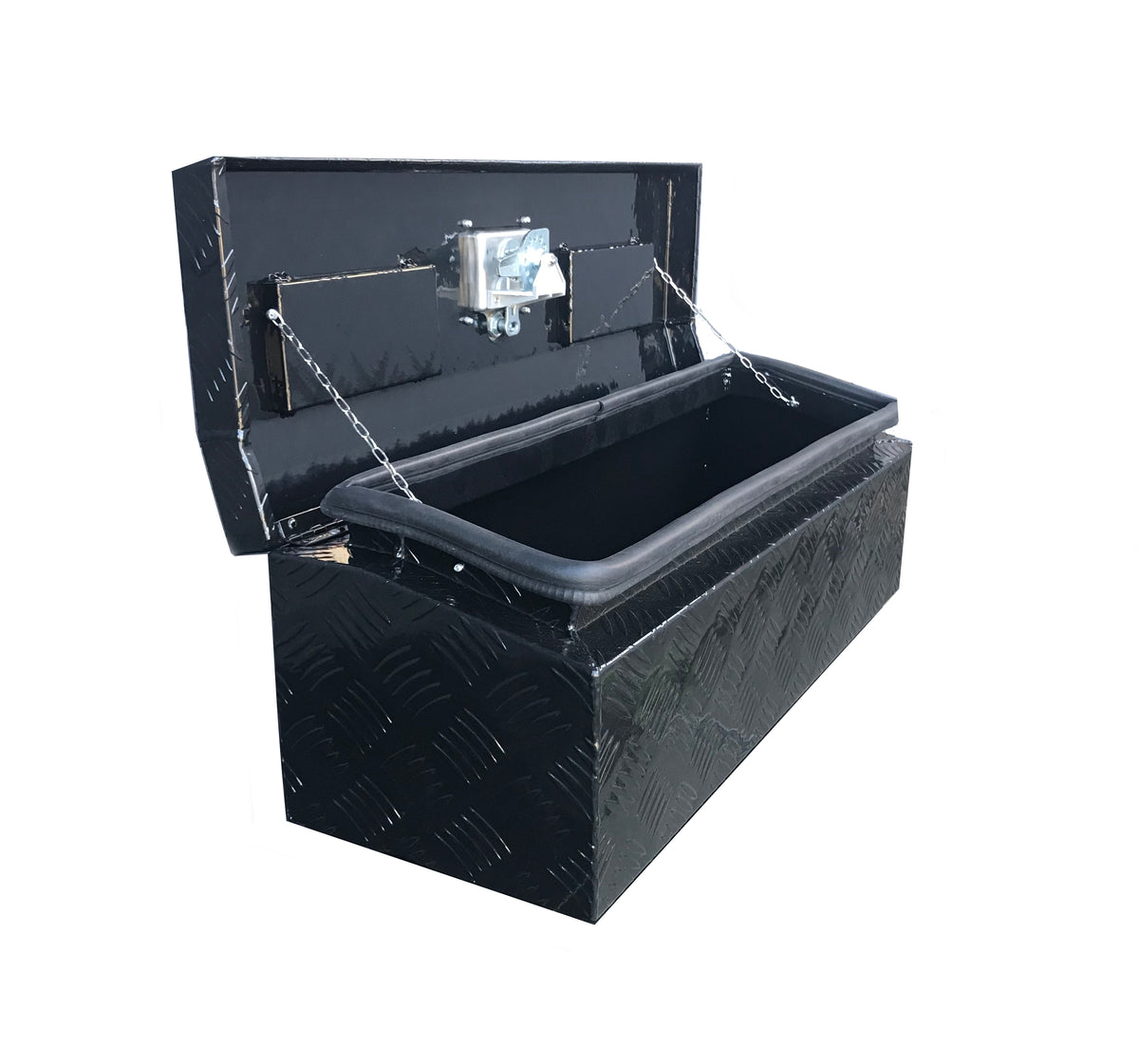 Brait 30x10x10 Aluminum Tool Box Storage for Truck ATV RV Boat Motorcycle Silver 