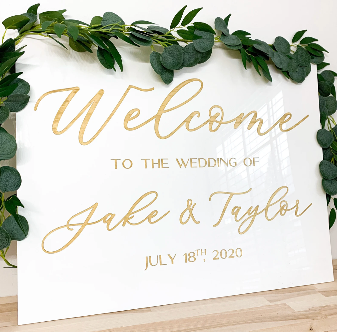 Wedding Welcome Sign 