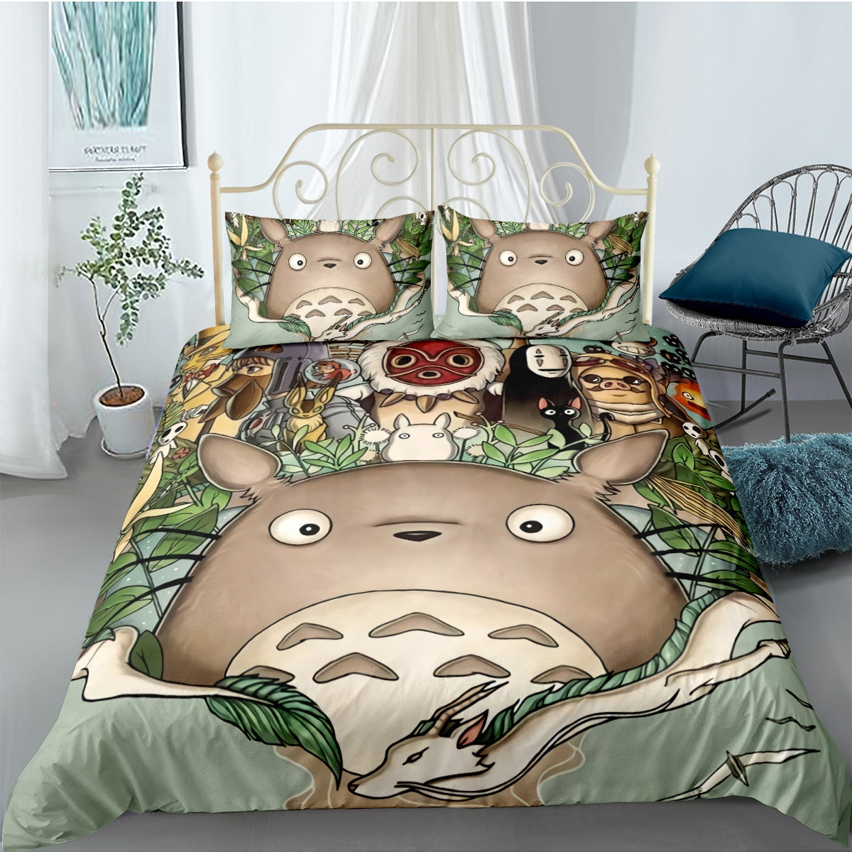 totoro duvet cover