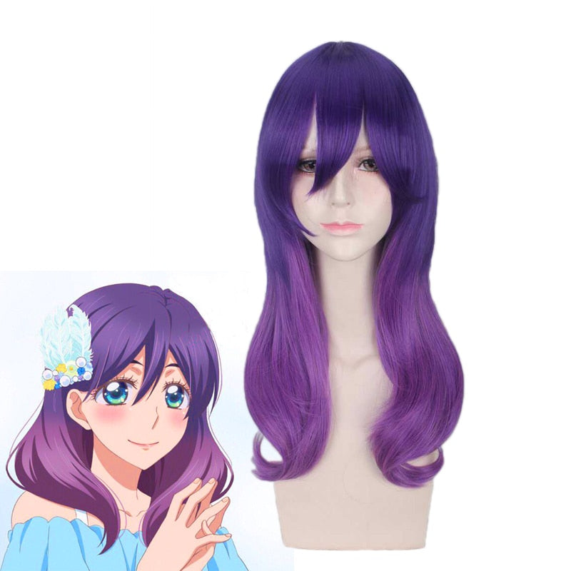 Anime Kiss Him Not Me Serinuma Kae Purple Wig Cosplay Costume Watashi –  
