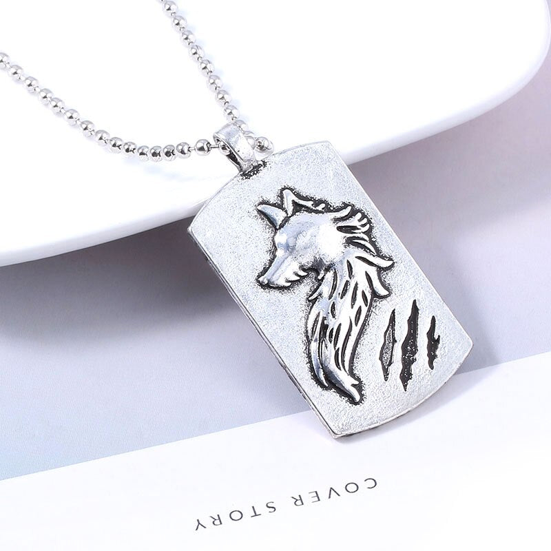 anime wolf with necklace