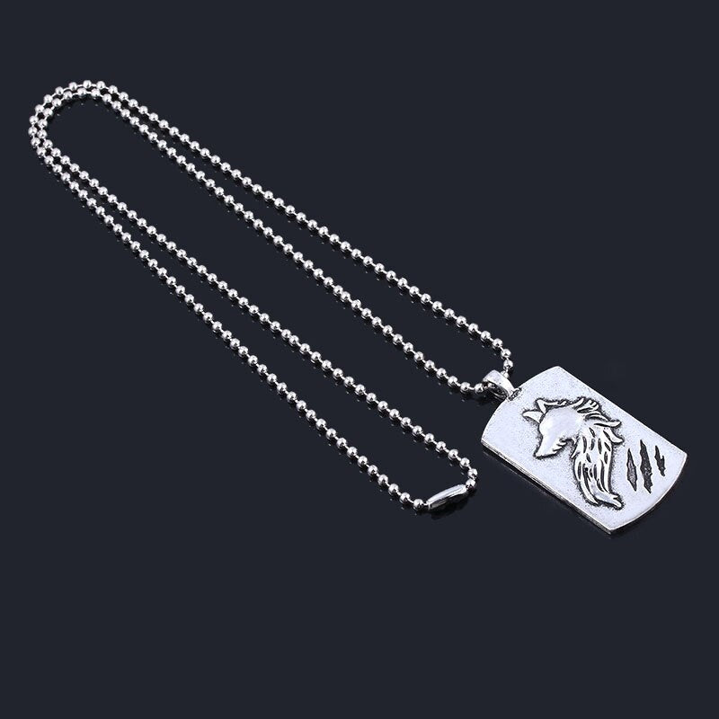 anime wolf with necklace