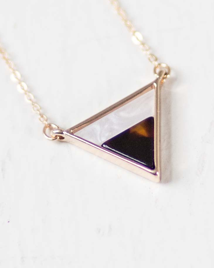 tiffany triangle necklace