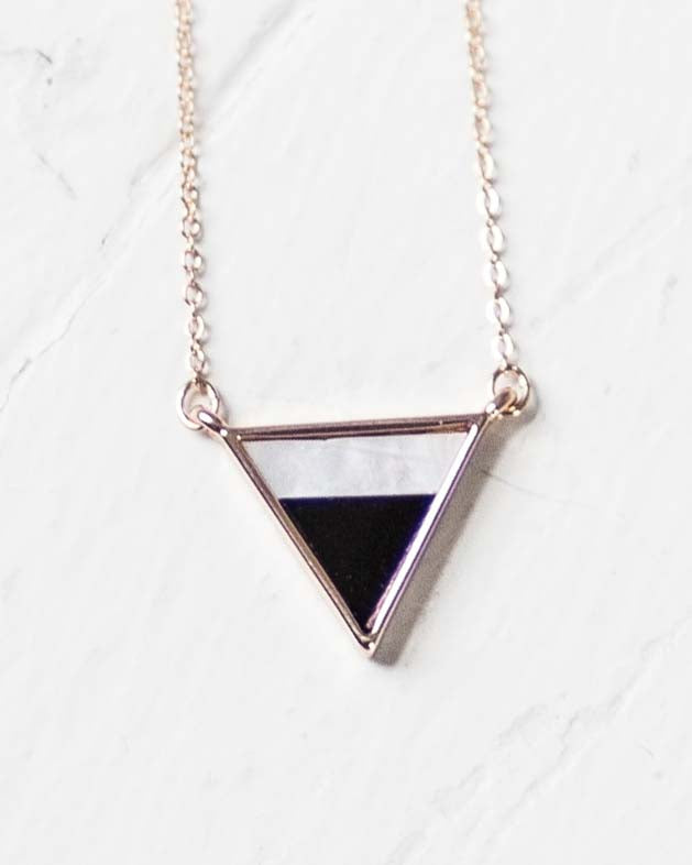 tiffany triangle necklace